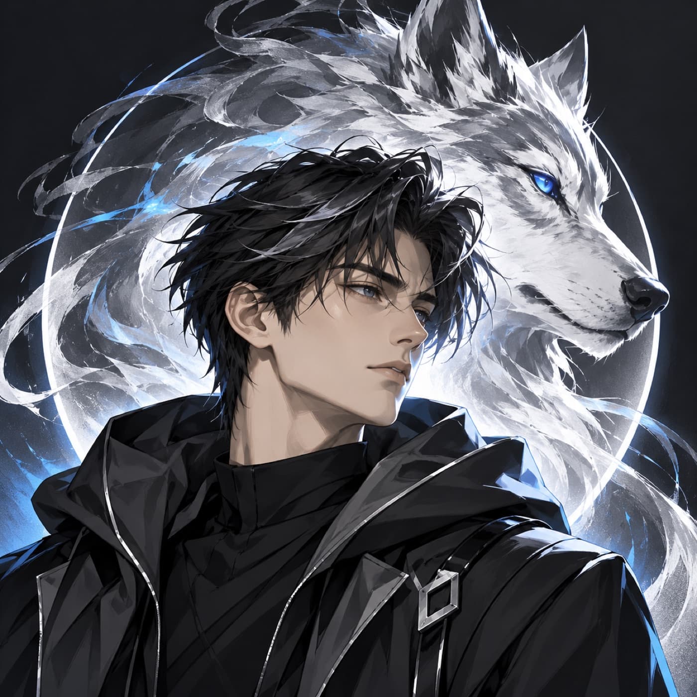 Silver wolf artwork — personal emblem